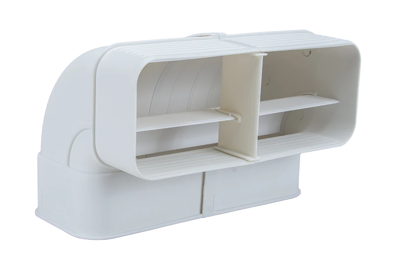 Rohrbogen für Flachkanal