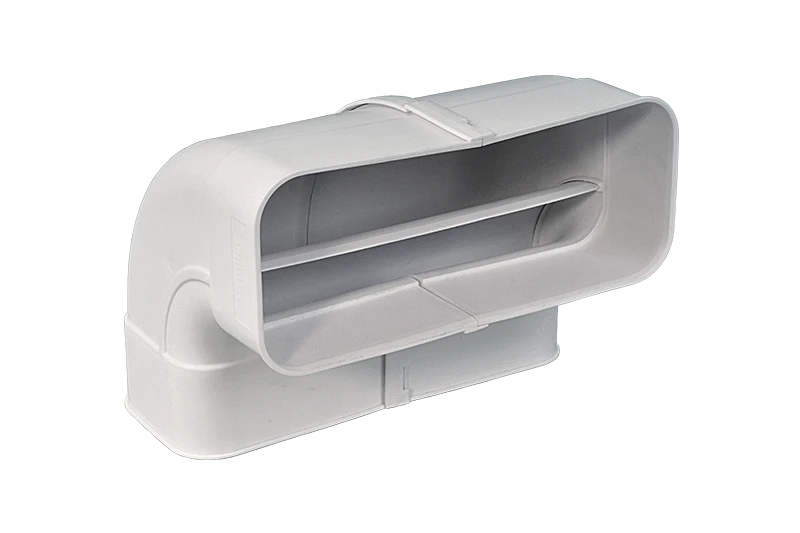 Rohrbogen für Flachkanal, vertikal