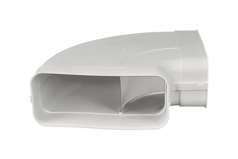 Rohrbogen für Flachkanal, horizontal